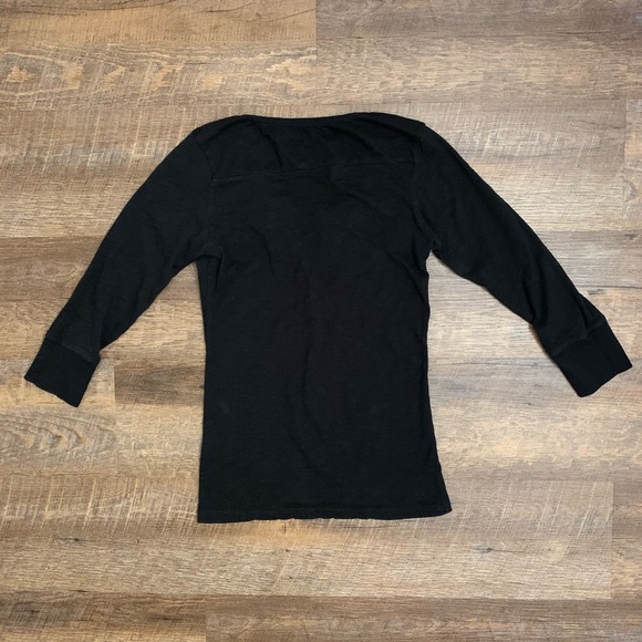 True Religion | Black Half-Sleeve Top - Picture 2 of 3